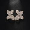 Amazon Explosiones Pendientes de Flores de Diamantes Completos de Alto Sentido Moda Europea y Americana Sexy Pendientes de Pedrería Accesorios pendientes
