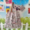 Bolsa de Compras de Supermercado Mediana en Stock, Bolsa de Compras Ecológica Plegable Ligera, Bolsa de Almacenamiento Portátil Tela Oxford 210D