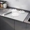 Tabla de cortar de acero inoxidable 316, antibacteriana y resistente al moho, para uso en cocina, de doble cara, extra gruesa y de grado alimenticio