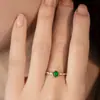 Nuevo Anillo de Turmalina en Polvo Natural de Alta Imitación Transfronterizo Estilo Japonés y Coreano Lujo Ligero Diseño de Nicho Anillo Abierto Versátil para Mujer