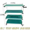 Carrito de Transferencia Antiestático con Barrera Ajustable Móvil Empujado a Mano Tubería Lean Línea de Sala Limpia Carrito Pequeño
