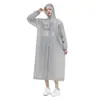 Impermeable PEVA de ala ancha para adultos y niños, universal, portátil, poncho de lluvia reutilizable