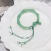 Bambú Loto Vaina de Loto Estilo Chino Pulsera de Nudo de Bambú para Mujer 2025 Nueva Pulsera Estilo Palacio para Mujer Joyería Vintage con Borla