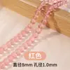 Contas Soltas de Cristal Imitação Contas de Vidro de Cor Sólida Contas Redondas Pulseira de Miçangas Artesanal DIY Pulseira Colar Acessórios de Contas de Vidro