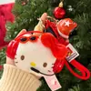Llavero de Peluche Hello Kitty de Moda Gafas DIY Miu Accesorio Colgante Encanto Exquisita para Bolso