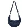 Bolsa de Ombro Jeans Moda Grande Capacidade Verão 2026 Estilo Coreano Simples para o Dia a Dia