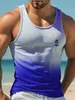 Camiseta sin mangas casual de verano para hombre con estampado 3D, estilo hawaiano, moda, cuello redondo, chaleco de playa para hombre