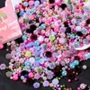Flores Artificiales de Rosa Mixta Plástico ABS No Poroso Perlas de Imitación Cuentas Sueltas Accesorios para Joyería DIY Pasadores para el Cabello Hechos a Mano Materiales para Uñas
