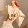 Goma de pelo scrunchie de moda estilo coreano para mujer, diadema dulce de verano estilo universitario de alto valor, pañuelo cuadrado, accesorio elástico para el cabello
