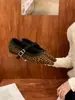Zapatos Planos Retro con Estampado de Leopardo, de Punta y una Sola Correa para Mujer, Nuevo Estilo Otoño 2026, Versión Coreana Zapatos Mary Jane para Combinar con Faldas