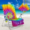 Funda para Silla de Playa Pequeña Transfronteriza Funda para Silla Lounge Bolsa Toalla Toalla de Playa Serie Tie-Dye Colorida Portátil Funda para Silla de Playa Marítima