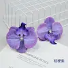 Filme Phalaenopsis Flor Pequena Alta Simulação Sentir Phalaenopsis Férias de Verão Processamento de Acessório de Cabeça DIY Chapéu de Formatura