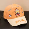 Boné de beisebol com personagem de desenho animado brilhante, proteção solar espessa, chapéu infantil respirável para meninos e meninas, boné de beisebol com proteção solar de desenho animado