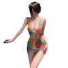 Falda Sexy de Escote Profundo y Cadera Verano Fresco Traje de Baño de Playa Vestido Hueco sin Espalda Noche Apasionada Camisón