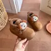 Botas de Nieve de Felpa de Dibujos Animados Lindas de Caña Alta para Niñas 2026 Invierno Nuevas Botas Cálidas de Algodón con Forro de Lana de Cordero para Niños