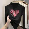 Camiseta de manga larga gruesa para niñas, nueva colección otoño/invierno 2026, capa base de forro polar cepillado, top interior cálido para niñas