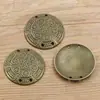 68 Accesorios de conexión para joyería DIY de aleación conector poroso de bronce antiguo amuleto retro colgante hecho a mano