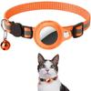 Modelo Novo 2025 Adequado para Todos os Sistemas Coleira Refletiva para Gato de Estimação Airtag com Sino Coleira Localizadora em Estoque