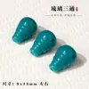 Set de Tres Piezas de Vidrio Verde Pulsera Hecha a Mano DIY Cabeza de Buda Vajra 108 Accesorios Cuentas Accesorios Colección de Joyería