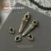 Acessórios de Nail Art no Estilo da Corte Imperial, Proteção de Unhas de Zhen Huan, Nail Art Buccellati, Unhas Vestíveis de Zircônia, Diamantes para Unhas