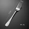 Vajilla Impresa de Alta Gama 1010 Transfronteriza para Uso Doméstico y Hotelero, Cuchillo, Tenedor, Cuchara, Cuchara de Postre, Tenedor de Fruta, Cuchara de Arroz de Estilo Occidental