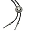 Collar Colgante Vintage Diablo Ajuste Libre Águila Toro Estrella de Cinco Puntas Cuerda de Cuero Cadena Distintiva Creativa para Ropa de Hombres y Mujeres