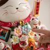 Gato de la Suerte Nuevo Estilo Agitando la Mano para Recepción de Tienda, Gato de la Fortuna Grande Agitando la Mano para Apertura de Negocio, Uso Doméstico, Regalo de Inauguración de Casa, Suministro Directo de Fábrica