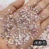 Mini Pequeños Pedrería Rosa para Uñas Tendencia Rosa Claro Fondo Plano Irregulares Mixtos Super Brillantes Diamantes de Agua para Uñas Accesorios Estilo Francés