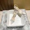 Tacones altos estilo hada sandalias transparentes zapatos de mujer 2026 verano nuevo estilo temperamento pedrería punta fina tacón de aguja zapatos de salón dropshipping