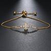 Joyería Elle Mosha Diseño Nicho Europeo y Americano Nueva Pulsera Cruz Zircón Ins Pulsera Celebridad de Internet Adornos para Mujer