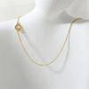 Amazon Transfronterizo Nuevo Collar con Inicial de 26 Letras Colgante Lateral Chapado en Cobre con Oro de 18 Quilates Cadena Sencilla Estilo Ins