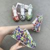 Comercio Exterior Nueva Moda Zapatos Deportivos con Cordones de Suela Gruesa Europeo y Americano Punta Redonda Talla 43 Zapatos Casuales para Pareja