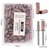 Fornecimento exclusivo transfronteiriço mini pequeno anel de lixa 3mm anel de lixa para nail art polimento de nail art remover pele morta remover esmalte tamanho pequeno anel de lixa rosa