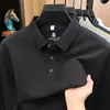 Camiseta de manga larga para hombre con lyocell, lino y algodón, nuevo estilo primavera/otoño 2026, polo de vestir casual para hombre con cuello