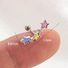 Henson Nuevo Color de Uña Hueso del Oído Estrella de Cinco Puntas Moda Combinable Uña para la Oreja Popular Perforación de Cartílago Uña para Hueso del Oído