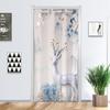 Cortina de porta sem perfuração Cortina divisória Cortina de proteção contra vento Tecido para quarto Cortina de pano para uso doméstico Banheiro Provador Banheiro Simples