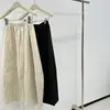 Saia Matelassada Estilo Japonês com Flor 3D para Mulheres, Outono e Inverno, Aconchegante, Cintura Alta, Emagrecedora, Versátil, Comprimento Médio, Estilo Trendy Ins