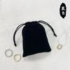 Bolsa de flanela com cordão Bolsa de joias Pacote Bolsa de armazenamento de fone de ouvido de bolso Bolsa de pano de embalagem à prova de poeira