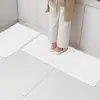 Tapete de Cozinha Longo de Chenille Resistente a Manchas, Tapete Antiderrapante para Banheiro, Capacho de Banheiro, Tapete de Chão Doméstico Absorvente de Água Antiderrapante