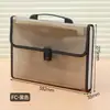 Bolsa Portátil Plegable A4 con 13 Compartimentos, Gran Capacidad, Carpeta de Archivos Multicapa, Portadocumentos Impermeable de PP con Patrón Diagonal para Documentos de Oficina y Estudiantiles