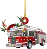 Decoração de Árvore de Natal Caminhão Pendurado para Novo Produto Transfronteiriço Ornamento Acrílico Plano para Mesa Item Padrão Xianghong