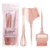 Set de Herramientas para Teñir el Cabello Estilo Chino Bolsa de Regalo Rosa Cepillo de Doble Cara para Teñir el Cabello Mezclador de Crema de Tinte Recipiente para Aceite de Horneado Cepillo Peine para Teñir el Cabello