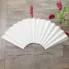 Abanico de papel Xuan plegable personalizado de 10 pulgadas estilo chino papel en blanco para inscripción abanico para caligrafía pintura creación abanico de regalo