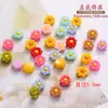 Acessórios de Flor de Resina Mini Ultra-Pequenos de 6mm DIY Nail Art Capa de Celular Decorações de Miniatura Florais Cor Mista Atacado