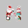 XH9322 Nuevas Pegatinas de Pared Navideñas para Dormitorio Sala de Estar Removibles Casa de Santa Dormitorio Sala de Estar Pegatinas de Navidad