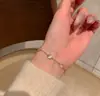 Estrelas Brilhantes ~ Pulseira Círculo de Zircônia Pedra Olho de Gato para Mulheres, Luxo Leve Nicho High-End Estudante Melhor Amigo Joias em Camadas
