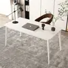 Mesa de escritorio para oficina, escritorio simple de lujo ligero, mesa de estudio para dormitorio en casa, escritorio de escritura para estudiantes, mesa rectangular