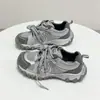 Tênis 'dad shoes' grossos retrô de nicho estilo coreano para mulheres, novo modelo outono 2026, respirável, moderno, versátil, tênis casual esportivo feminino