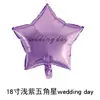 Globos de Estrella de Cinco Puntas de 18 pulgadas, Globos de Corazón de Papel de Aluminio, Globos al por Mayor de Fábrica Original con Diseños Impresos para Decoración de Ambiente