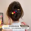 Pinza de pelo elegante para mujer, pinza de torsión de alta gama para la parte posterior de la cabeza, pasador floral, accesorio para el cabello, pinza de pico de pato